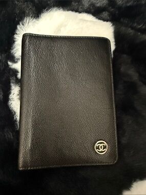 CHANEL Black Leather agenda PM